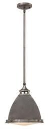 HK/AMELIA/P/M DZ Aged Zinc Amelia Metal Ceiling Pendant Light