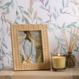 "Laura Ashley Fernhill Photo Frame In Matt Taupe Finish 5"" x 7"" LA3756757-Q"