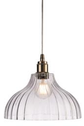 Firstlight 7648AB Victory 1 Light Ceiling Pendant In Antique Brass - Dia: 280mm