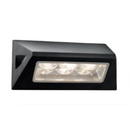 Searchlight 5513BK Black LED Outside Wall Light, IP44