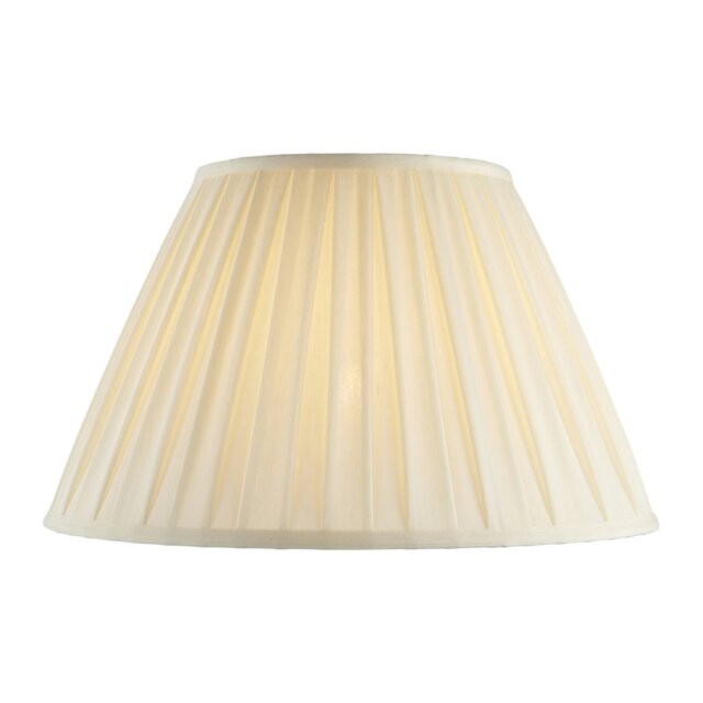 Endon CARLA-18 inch Cream Pleated Empire Lamp Shade