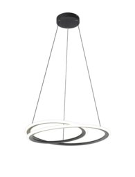 Calvin Dimmable LED Ceiling Pendant Light In Black Finish