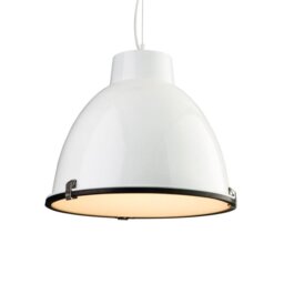 Firstlight 8621WH Manhattan 1 Light Ceiling Pendant in White Finish