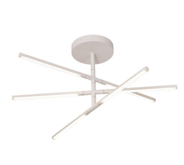 Mantra M6827 Torch 36 Watt LED Semi Flush Ceiling Light In Sand White