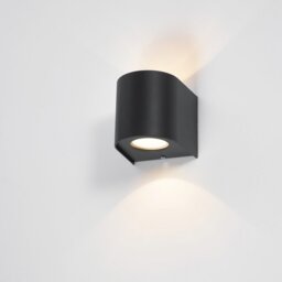 Dar Lighting Orville 2 Light Outdoor Wall Light Matt Black LED IP44 ORV3222
