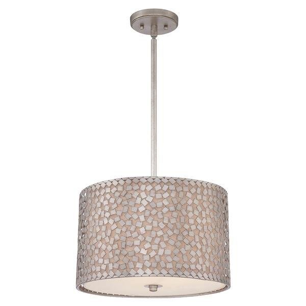 QZ/CONFETTI/P/M Confetti 3 Light Olde Silver Medium Pendant