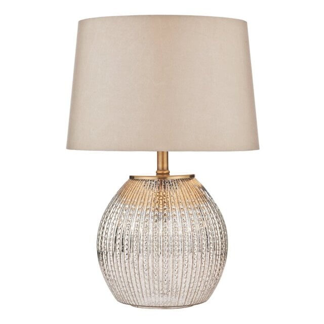 Dar SON4232 Sonia Table Lamp with Silk Shade
