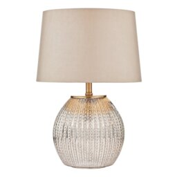 Dar SON4232 Sonia Table Lamp with Silk Shade