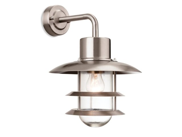 Firstlight 4908SS Austin One Light Wall Lantern Light In Stainless Steel