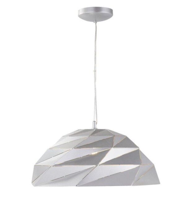Searchlight 6242SI Origami Ceiling Pendant Light In Metallic Silver