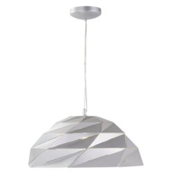 Searchlight 6242SI Origami Ceiling Pendant Light In Metallic Silver