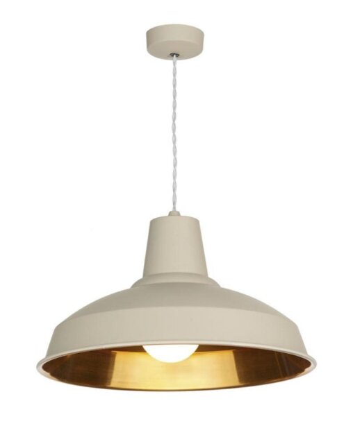 David Hunt Lighting REC0199 Reclamation Ceiling Pendant in Cream Finish