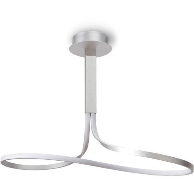 Mantra M4987 Nur LED Ceiling Light In Silver And Chrome - Dia: 860mm
