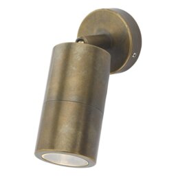 Dar ORT0775 Ortega 1 Light Outdoor Wall Light In Brass