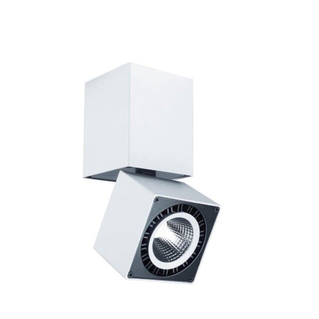 Mantra MC0087 Columbretes LED Square 3000K Spotlight in Matt White And Black