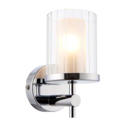 Endon 51885 Britton Wall Light with Glass Shade IP44
