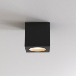 Astro 1326044 Kos Square 85 Outdoor Ceiling Spotlight In Textured Black Finish IP65