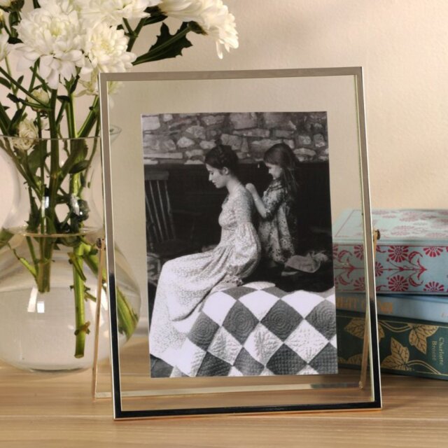 "Laura Ashley Moira Photo Frame In Polished Silver Finish 5"" x 7"""