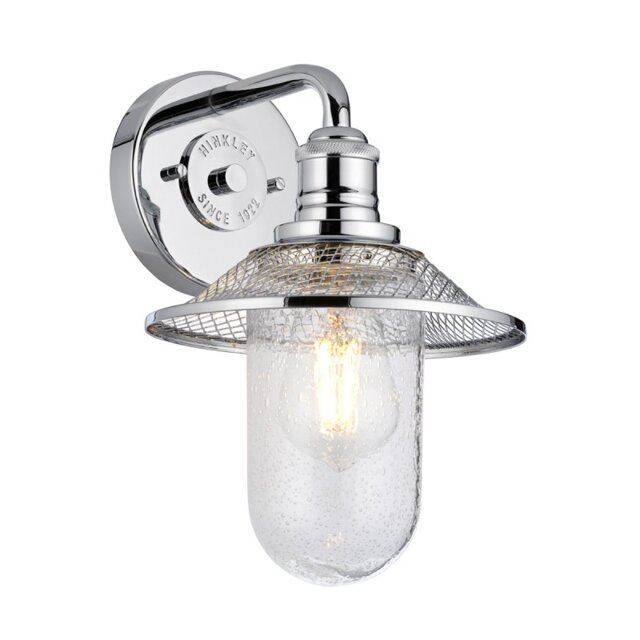 Quintiesse QN-RIGBY1-BATH-PC Rigby 1 Light Bathroom Wall Light In Polished Chrome Finish IP44
