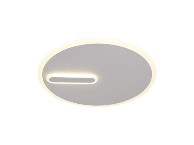 Mantra M6671 Clock LED Flush Ceiling Light In Sand White - Dia: 468mm