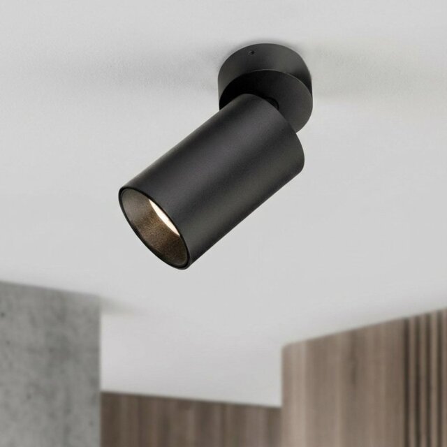 Firstlight 2925BK Max Wall Or Ceiling Spot Light In Black Finish