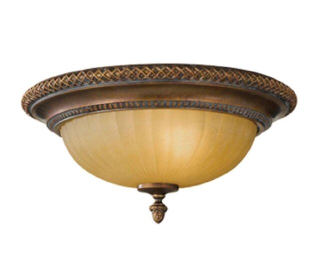 FE/KELHAMHALL/F Kelham 2 Light Bronze Flush Ceiling Light