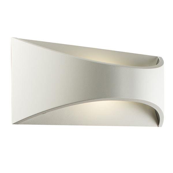 Saxby 61866 Vulcan Outdoor Large Wall Light in White Paint