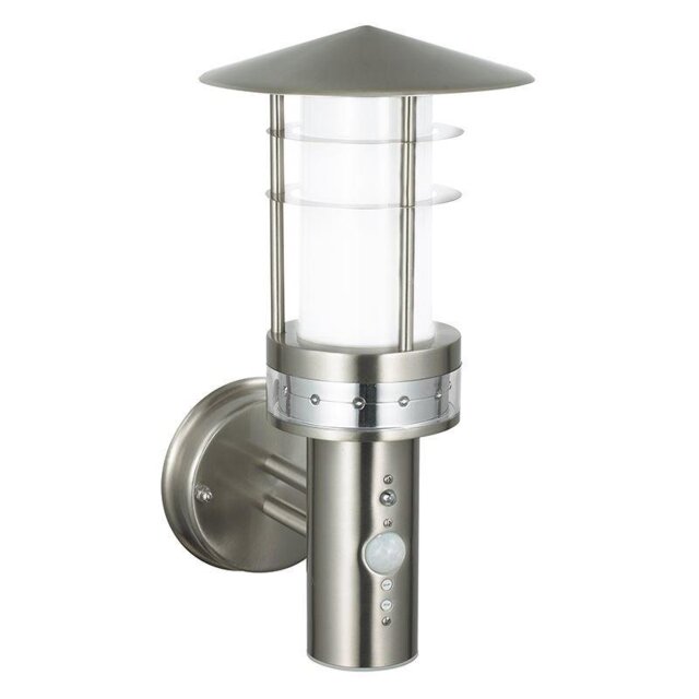 Saxby 13924 Pogoda PIR Outdoor Wall Light in Stainless Steel IP44
