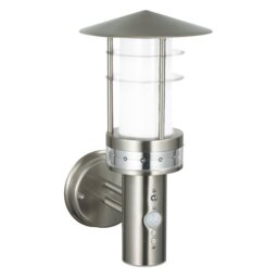 Saxby 13924 Pogoda PIR Outdoor Wall Light in Stainless Steel IP44