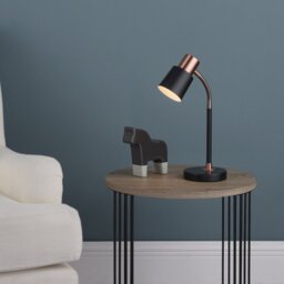 Dar BON4254 Bond Black Desk Lamp