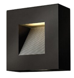 HK/LUNA/S SK Luna Small Square Wall Light In Satin Black