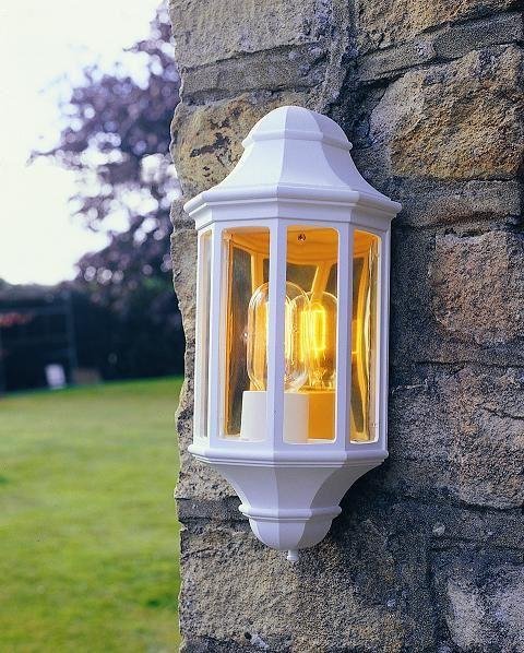 Norlys M8/2 Mini Malaga White Outdoor Wall Lantern