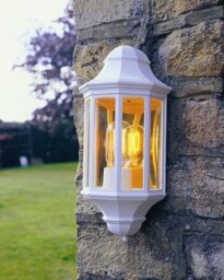 Norlys M8/2 Mini Malaga White Outdoor Wall Lantern