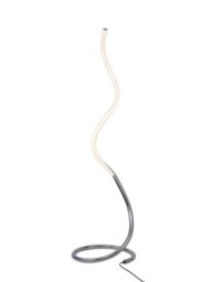Mantra M6605 Nur II 20 Watt Dimmable Floor Light In Silver/Frosted White And Polished Chrome