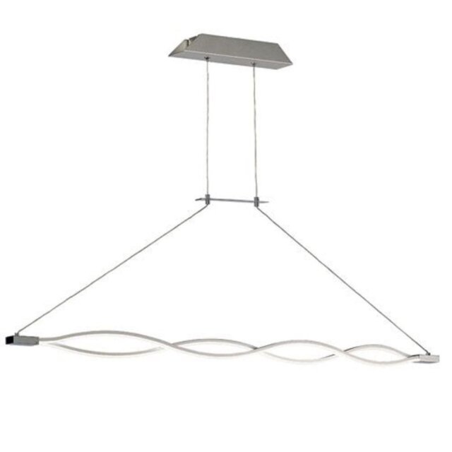 Mantra M5815 Sahara XL LED Dimmable Ceiling Pendant In Silver And Chrome