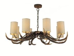 David Hunt Lighting ANT0829S Antler 8 Light Antler Pendant Ceiling Light