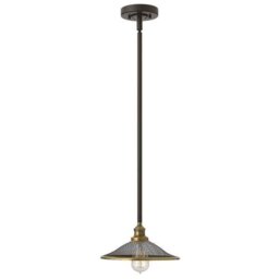 HK/RIGBY/P KZ Rigby 1 Light Buckeye Bronze Pendant Ceiling Light
