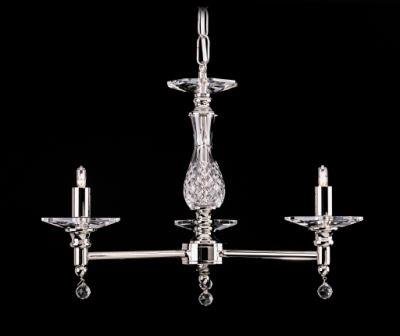 Impex STH03061/3 Starlight 3 Light Optical Glass Chandelier - product_finish:Gold Plated Finish Frame