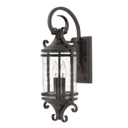 Elstead HK-CASA-M Casa Outdoor 2 Light Wall Lantern In Olde Black Finish