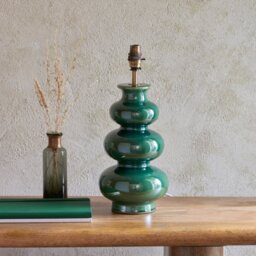 Endon 111256 Monroe Table Lamp Base In Gloss Green Reactive Glaze