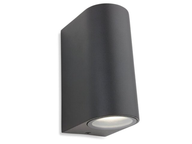 Firstlight 7408GM Scenic Halogen 2 Light Gun Metal Exterior Wall Lamp