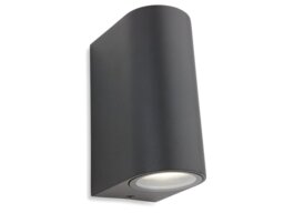 Firstlight 7408GM Scenic Halogen 2 Light Gun Metal Exterior Wall Lamp
