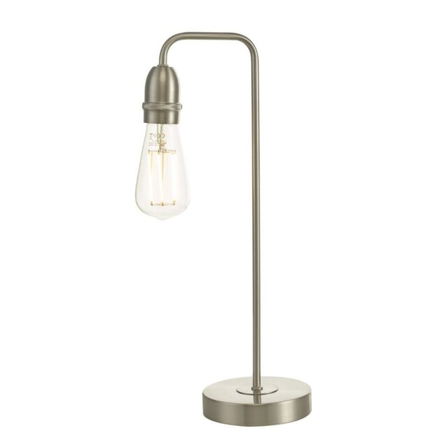Dar Wisebuys Kiefer Table Lamp In Satin Chrome Finish