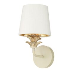 David Hunt Lighting CAB0712 Cabana One Light Wall Light In Cream And Gold - Fitting Only