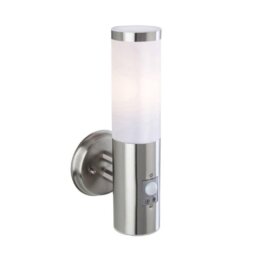 Firstlight 3431ST Plaza Wall Light With PIR In Stainless Steel