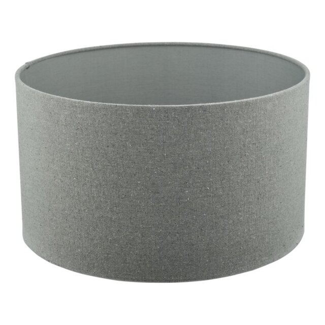 Dar Lighting Pyramid Grey Linen Drum Shade 46 cm