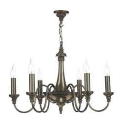 David Hunt Lighting BAI0663 Bailey 6 Light Ceiling Pendant in Bronze
