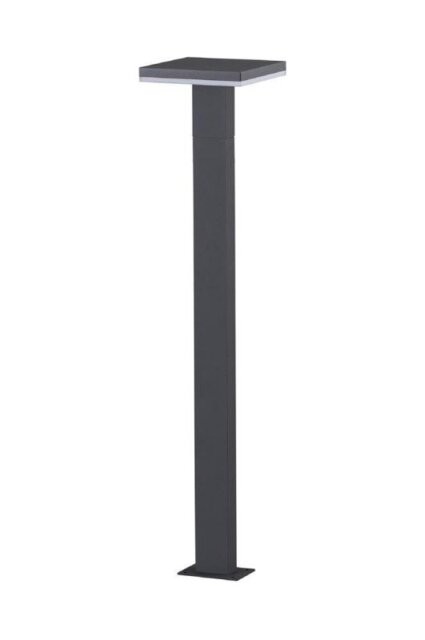 Mantra M6499 Tignes 10 Watt LED Pillar Light In Anthracite And Frosted Glass - H: 1000mm