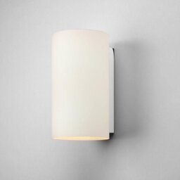 Astro 1186002 Cyl 260 1 Light Cylindrical White Glass Wall Bracket