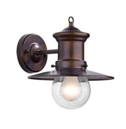 Dar SED1529 Sedgewick Outdoor Wall Light In Bronze Iron